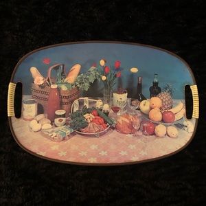 Vintage Photograph Still Life Serving Tray